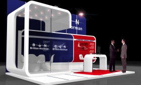 Custom Exhibition Stand design  - Britten Norman